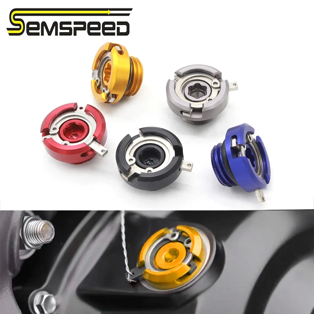 SEMSPEED-M20 * 2.5 오일 드레인 섬프 플러그 엔진 필러 탱크 캡 볼트, 혼다 CRF 250 450 R CRF250X CRF 450R 450X CRF450R CRF250R