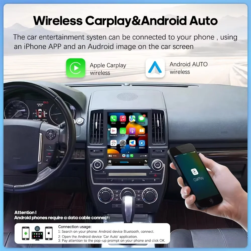 

13.6Inch Android 14 For Land Range Rover Freelander2 2007-2015 Car Multimedia Player Auto Radio GPS Navigation Head Unit Auto