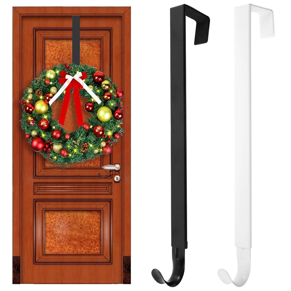 Holidays Wreath Hook Hangers Removable Door Storage Rack Organizer Coat Bag Hat Robe Hanging Holder Extensible Hanger Rack