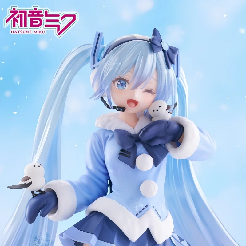original-taito-amp-hatsune-miku-snow-miku-all-stars-2012-ver-anime-action-figure-21cm-collectible-cute-kawaii-toy-model