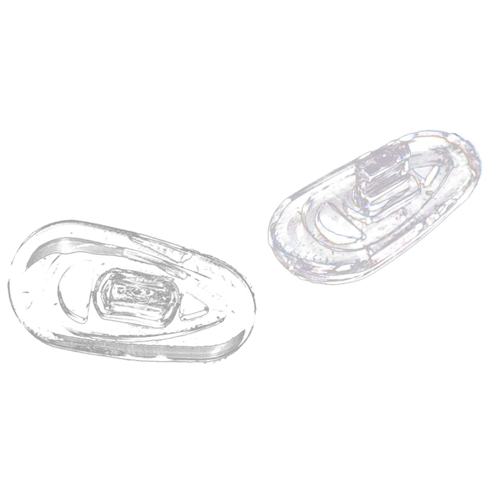 

Newest! 25 Pairs Silicone Eyeglass Nose Pads Oval Push On