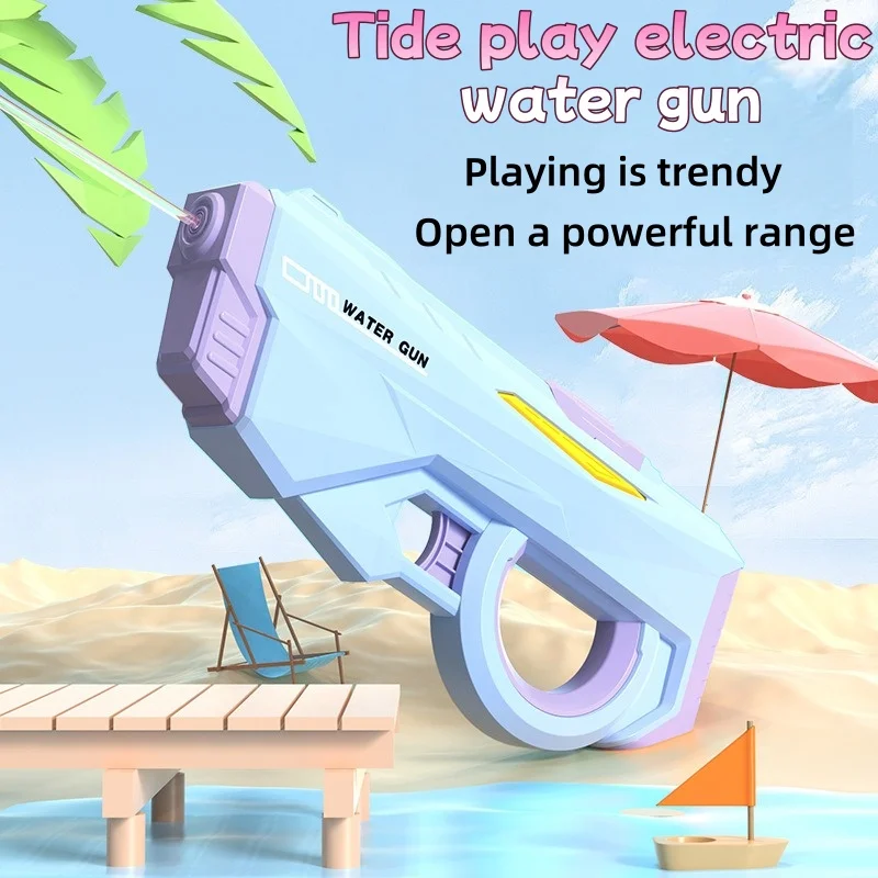 

Electric water gun toys Large capacity water spray children High pressure Strong range Long pulse burst