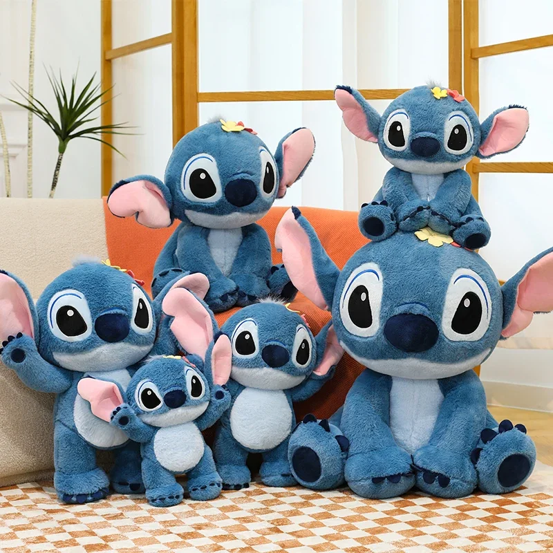 キュートなスティッチぬいぐるみ、大きなサイズ、リロ＆スティッチの漫画スティッチ、ぬいぐるみ、とても柔らかく抱き心地の良いぬいぐるみ、誕生日プレゼント、女の子、男の子、ファンへのプレゼント