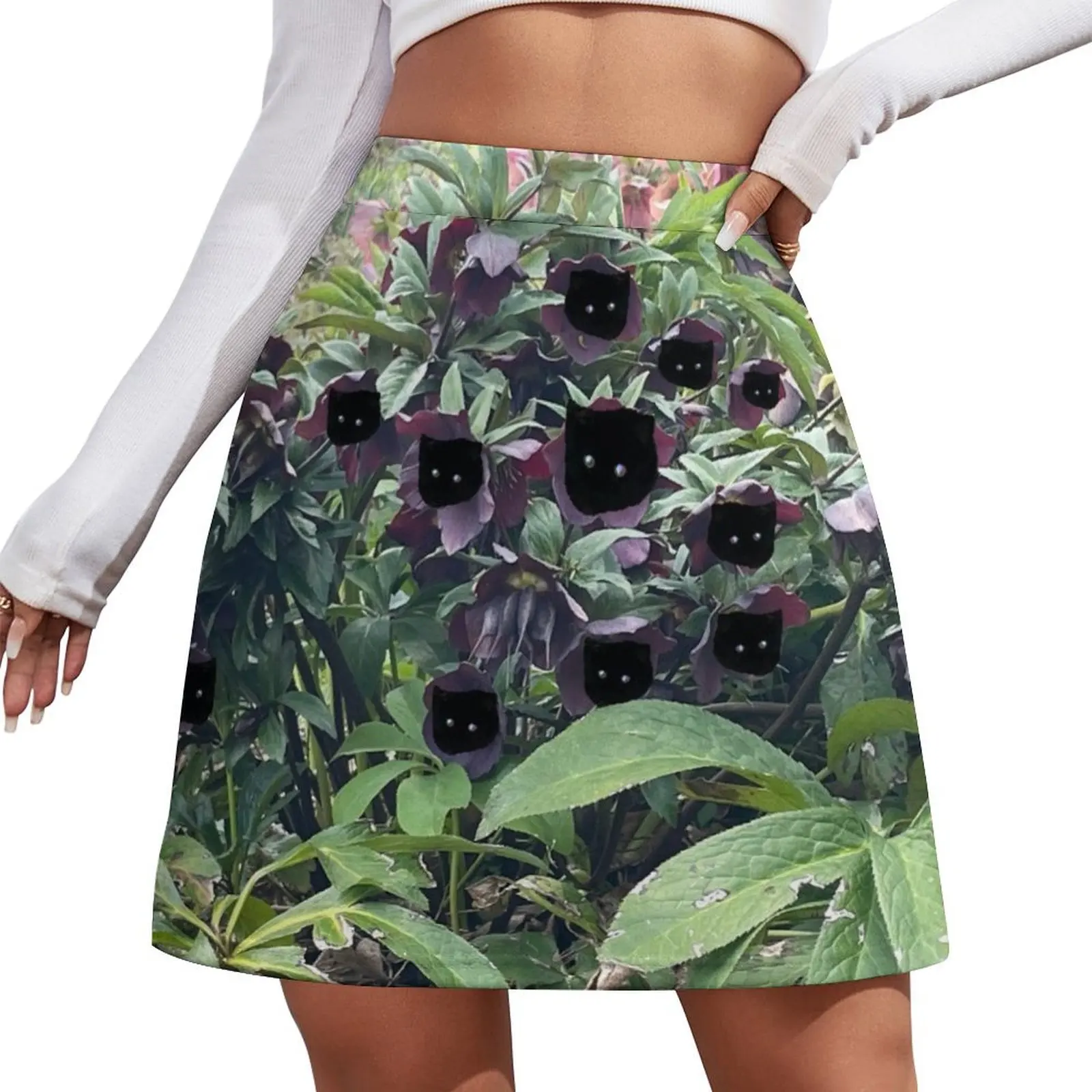Luna Eldritch Blooms Mini Skirt korean luxury clothing kpop