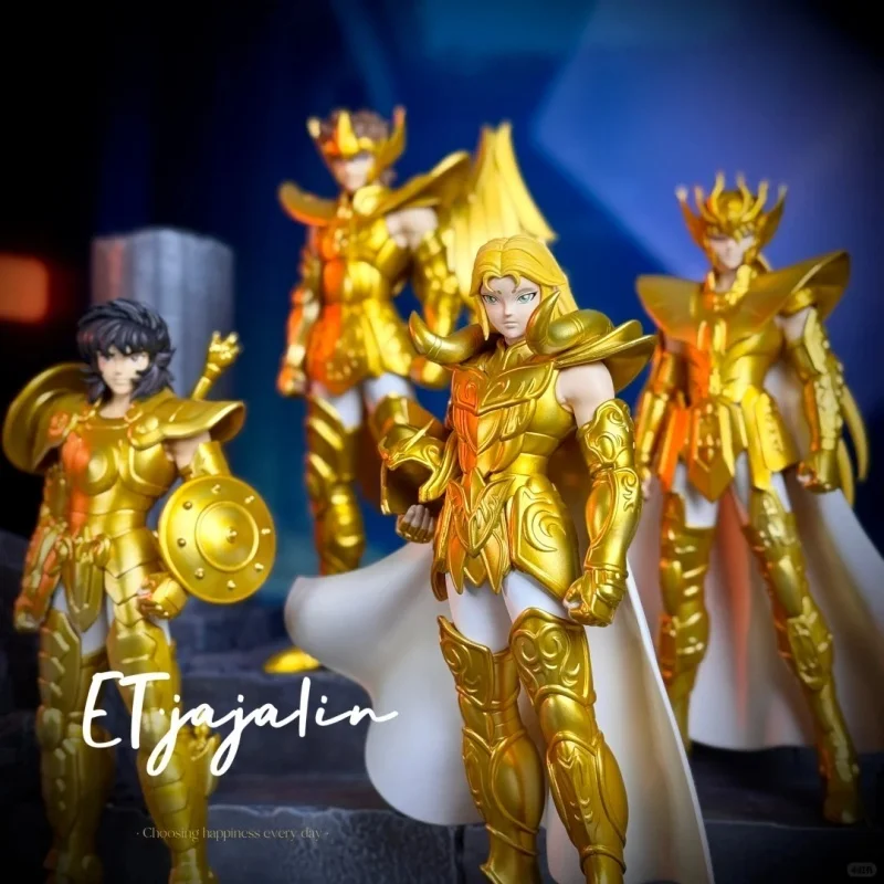 

In Stock New 1/12 Scale Zodiakos Models Saint Seiya Gold Saints Non-Poseable Figure Set Libra Aries Sagittarius Virgo Model