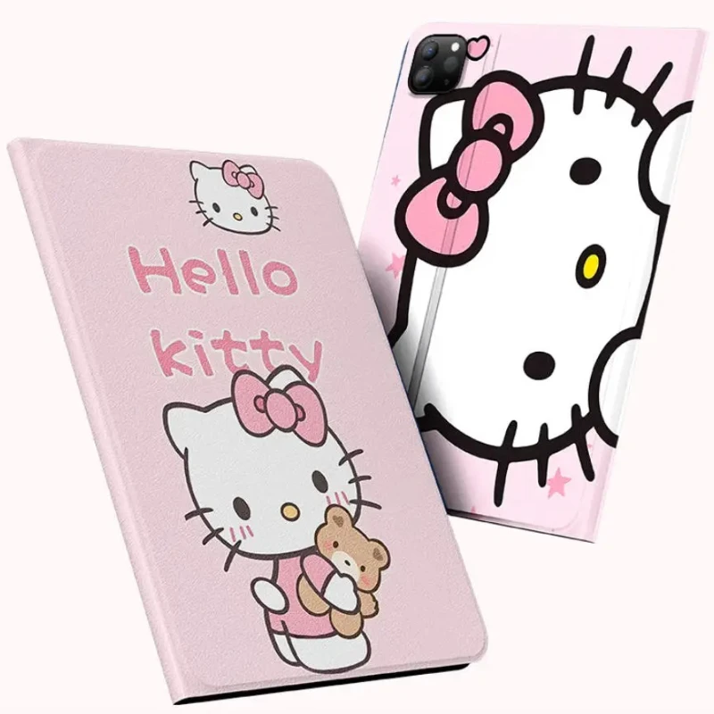 

MINISO Hello Kitty For ipad case Air3 4 5 10.9in M2 M3 Pro 4 5 6 M4 Protective Shell ipad 8/9/10/11 A16 10.2in 11in Tablet Cover