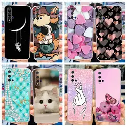 For Honor 20 Pro Case YAL-L21 Cute Astronaut Love Heart Slim Silicone Soft TPU Phone Cover For Huawei Nova 5T Honor20 Pro Bumper