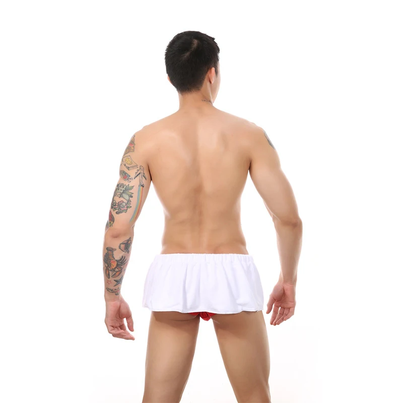 Men Soft Wearable Bath Towel Short Pants Soft Mircofiber Swimming Beach Towel Blanket