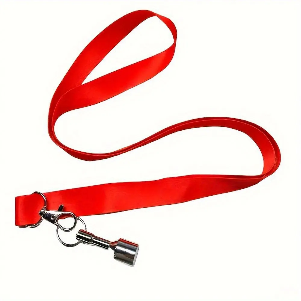 1 Red Magnetic Ball Retriever, a Must-Have Magnet for Picking up Ground-Rolled Balls, Hands-Free Neck-Hanging Design