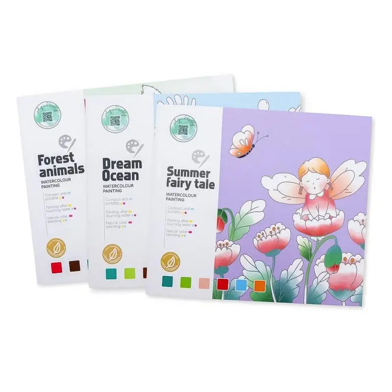 Drawing Doodle Coloring Book Portable Artistic Coloring Books Multifunctional Watercolor Paint Doodle Book For Children Boys