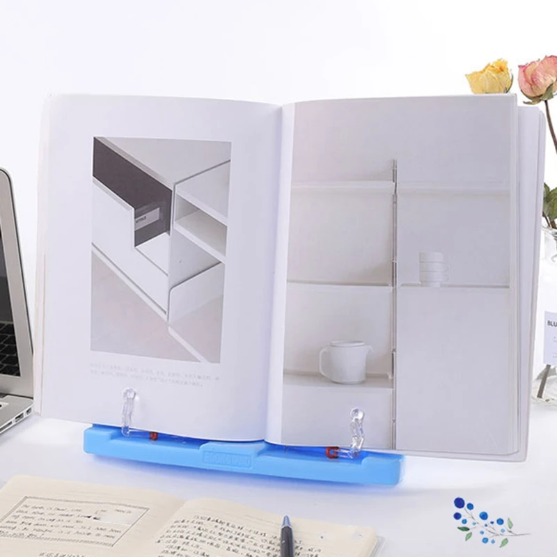 

Foldable Reading Book Holder Bookend Music Score Recipe Shelf Holder Y3NC