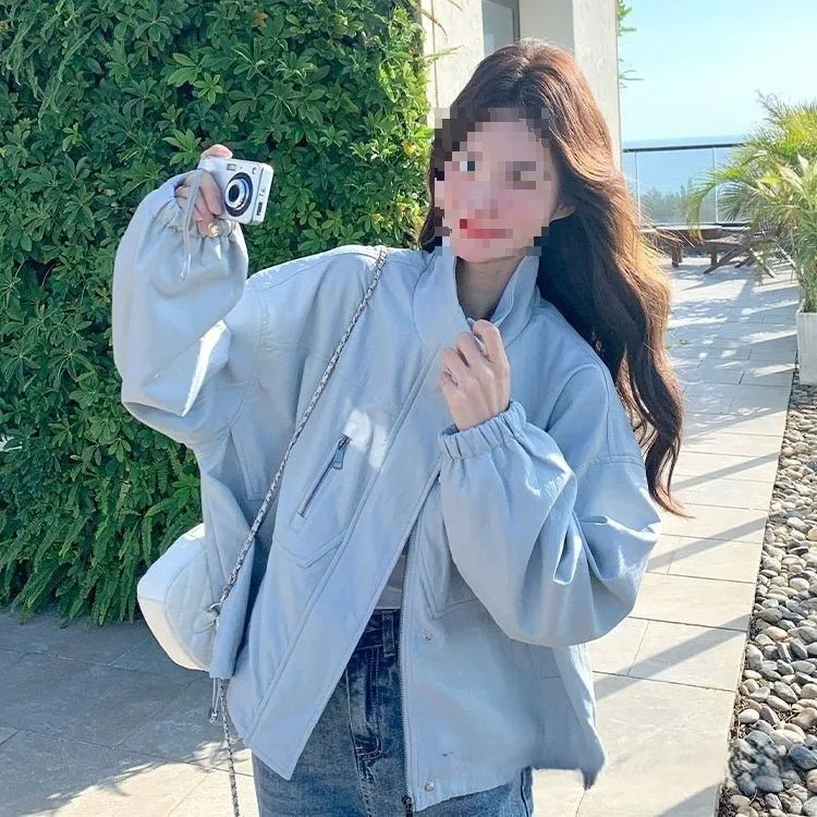 Bomber Jackets Custom Design Womens Winter Faux Fur Snap-Button Preppy Girlish Embroidery Comfortable Softshell Feminine Cozy OL