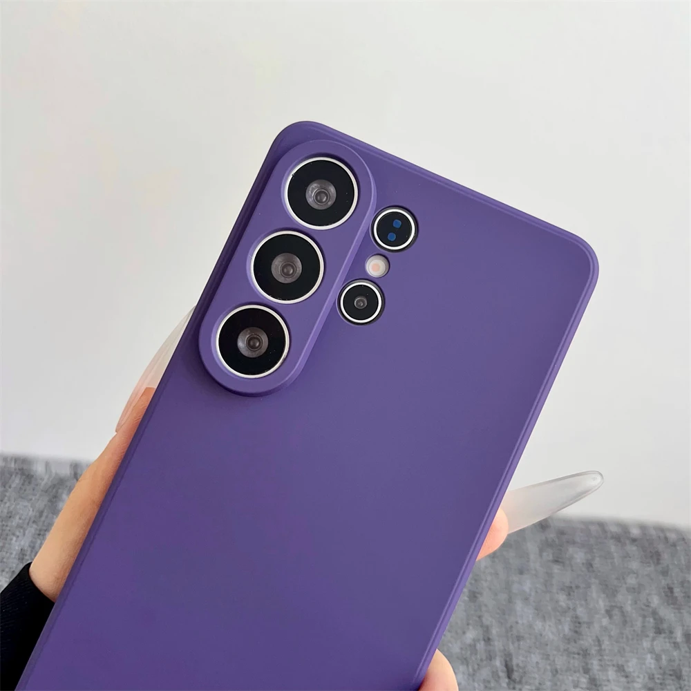 Stoßfeste, flüssige Silikon-Softhülle für Samsung Galaxy A51 A14 A15 A16 A17 A22 A23 A55 A56 A53 A72 A73 A26 A35 Offizielle matte Hülle – Detail 19