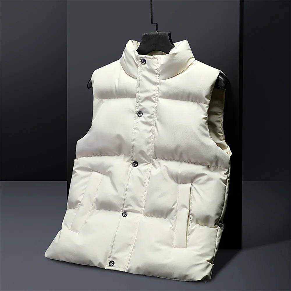Autumn Winter Thick Vest for Young and Middle-aged Men Large-sized 6XL Cotton Waistcoat Casual Sports Sleeveless Jacket Vests