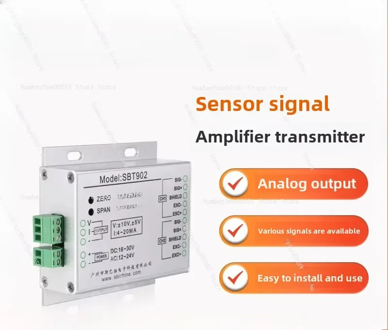 SBT902 pressure sensor transmitter for force measurement analog quantity 0-20mA 4-20mA 0~± 10v