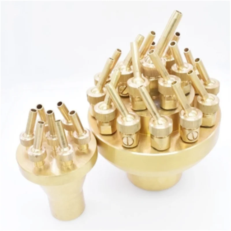 

Fountain nozzle Landscape gardening water Adjustable sprinkle-nozzle Female Brass 2/3 layers 1" 1.5" 2" Landscape sprinkler