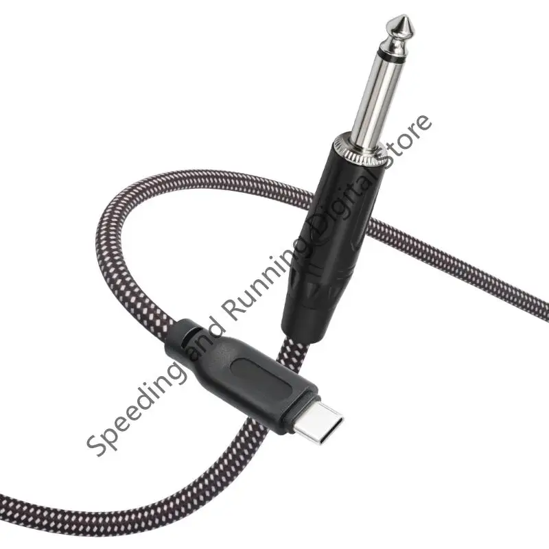100-300cm USB C to 6.35mm 1/4 inch TRS Cable Type C to 1/4 Adapter Cable for Phones, Amplifier, Speaker, Headphone Mic