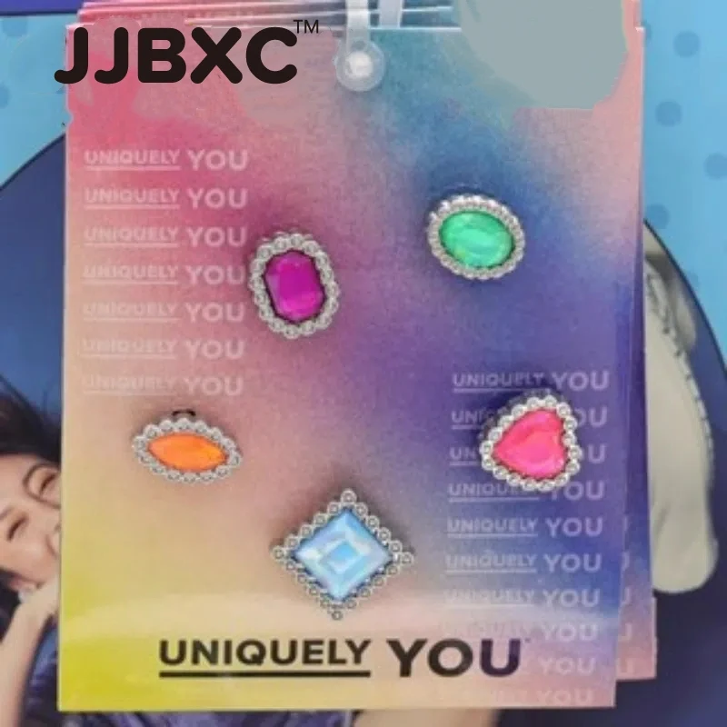 

Набор JJBXC GORGEOUS GIRLS, 5-PACK, пряжка для обуви и аксессуары (с картоном), серия Color Gemstone