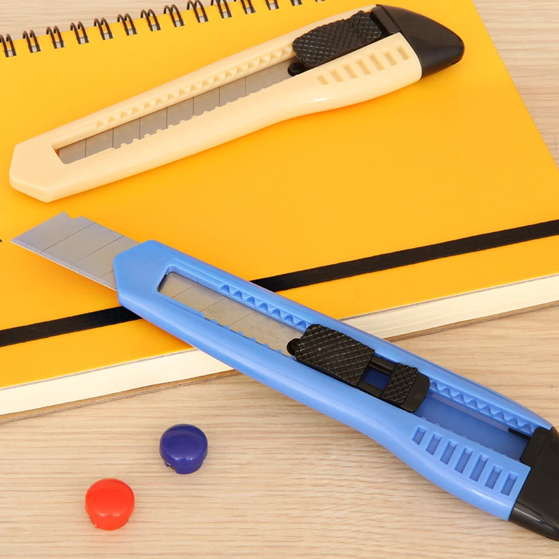 سكّين متعدّد الاستخدامات صندوق القاطع SK5 شفرة عرض 18 مللي متر قابل للسحب سكاكين متعدّد الاستخدامات لقطع الورق الكرتون مكتب الفن طالب لوازم #3
