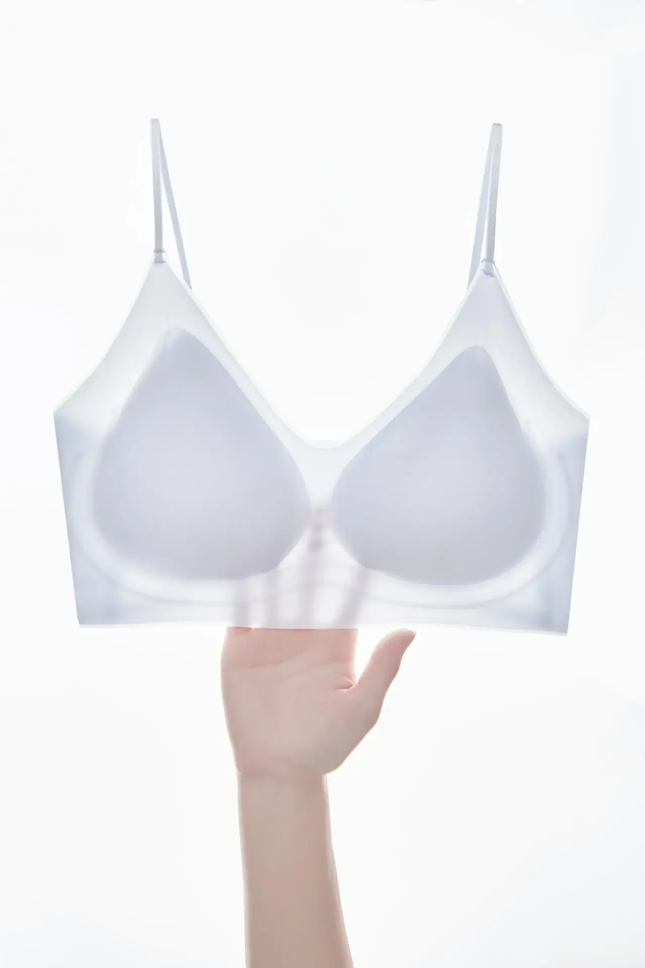 Neue Kamelienduft-atmungsaktive, ultradünne Unterwäsche, kühl und bequem, dünner Schultergurt, Eisseide, nahtloser BH, Kräuter