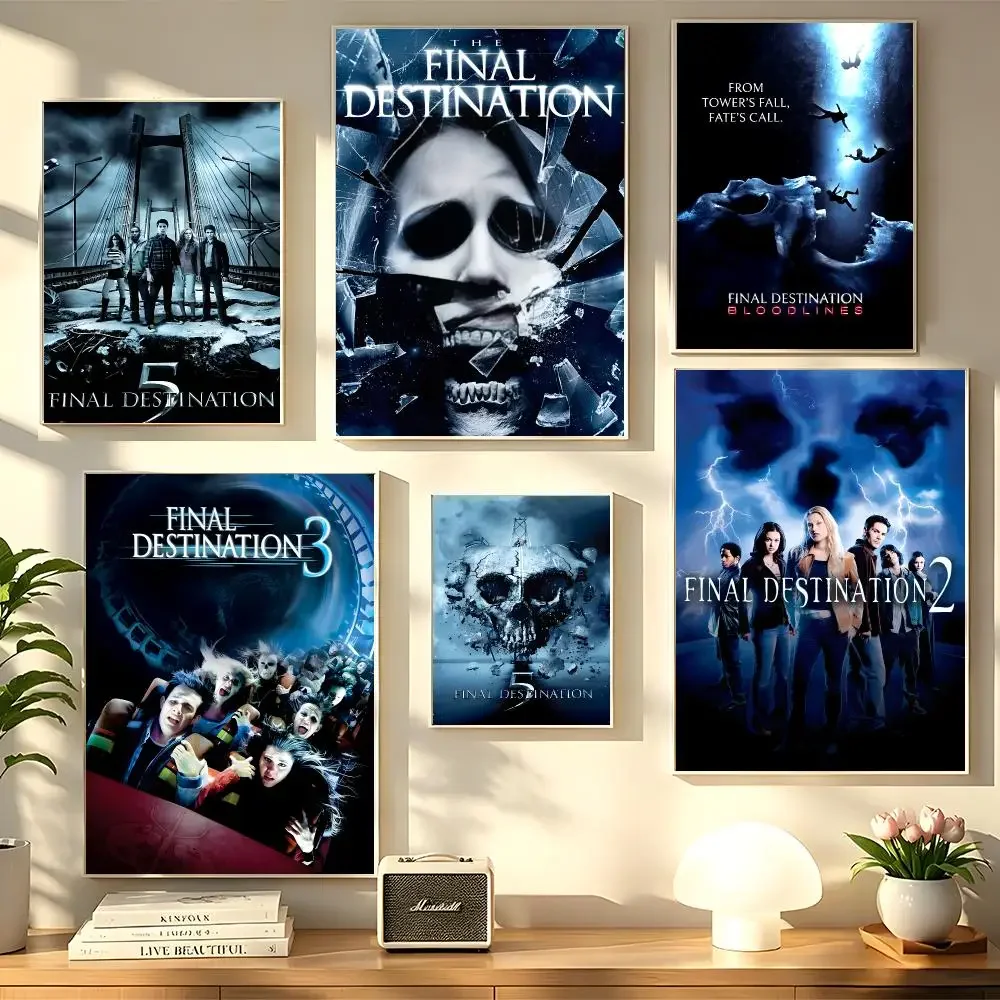 Horror Movies f-Final D-Destination Poster Decorative Wall Sticker Mural Photo Print for Bedroom Living Room Hallway Home Decor