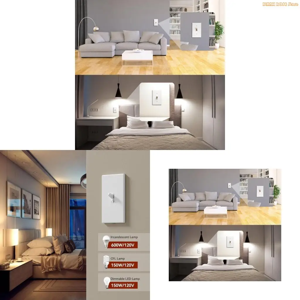 K1AE Small Brightness Ranges  Switches Set Lighting Levels for Modern Homes