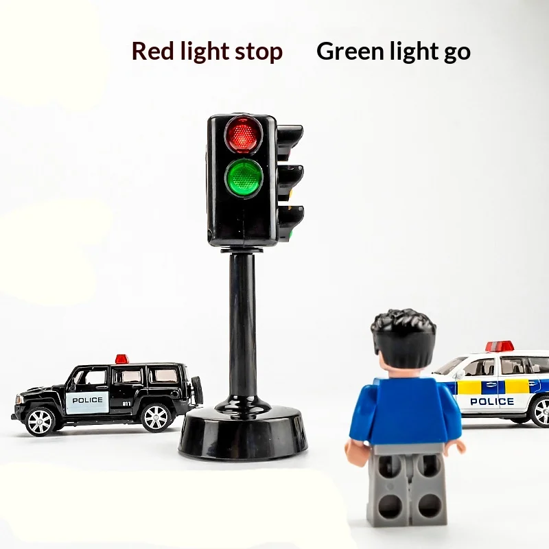 Mini-Ampel-Spielzeug mit Sound und LED - Straßenblockierungs-Puzzle für Kinder zur Sicherheitsförderung - Lehrreiches Kinderspiel – Detail 2
