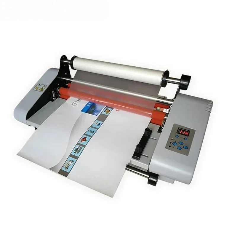 New 220VDC-358 Paper Laminating Machine Film Laminator Electronic Temperature Control Cold& Hot Mounting Single& Double-sided He