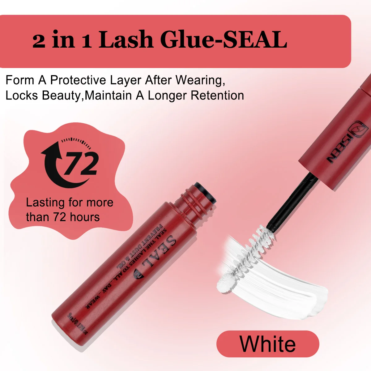 Lash Cluster Glue Lash Bond and Seal Waterproof Long Lasting Quick Dry DIY at Home Use for Strip/Individual Lashes