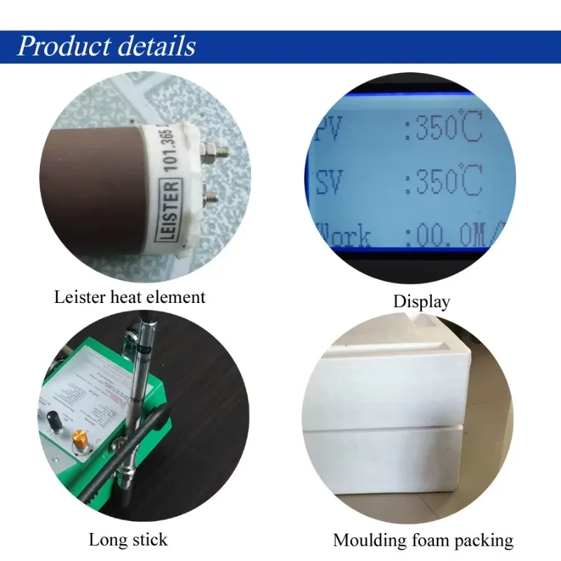 New  Portable 110V/220V PVC Advertising Cloth Hot Air Welder 1800W Automatic Banner Welding Adjustable Digital Farm Use