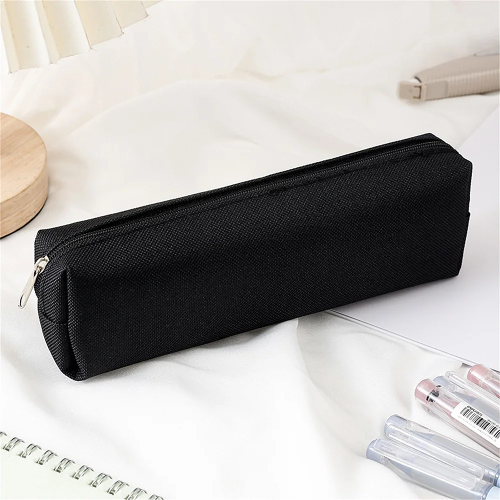 Simple Portable Pencil Case Oxford Cloth Pencil Bag For Students Back To School Storage Stationery Supply Pencil Pouch