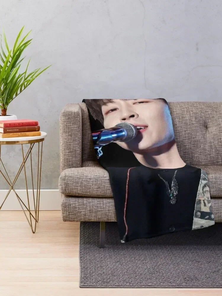 Woosung Portrait Throw Blanket Warm Furrys for sofa Stuffeds Blankets