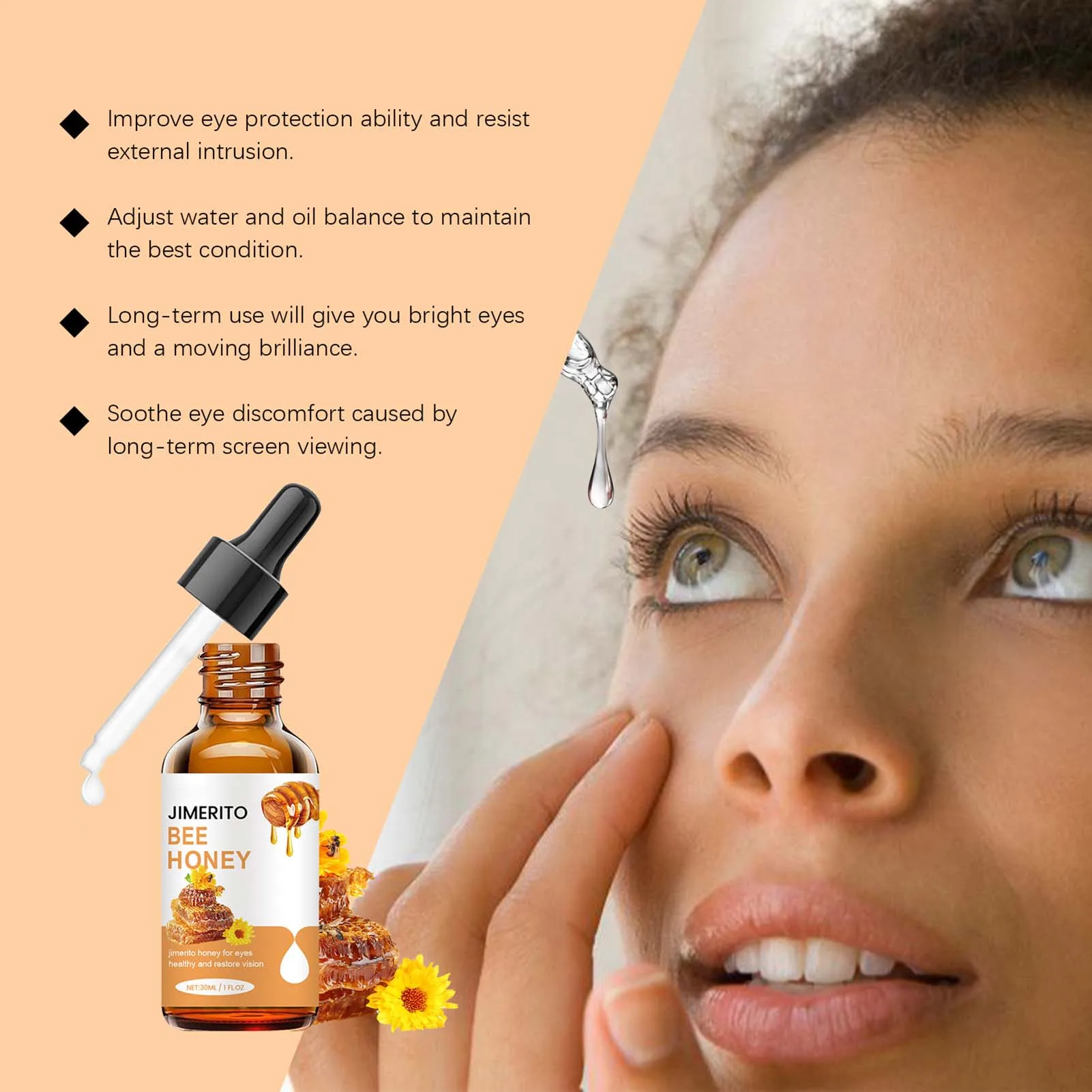 Redness Reliever Eye Drops Anti Dryness Relief Discomfort Fatigue Eye Drops for Improve Eyesight Eye Care Liquid