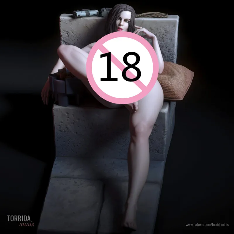 1/24 مقياس الراتنج الشكل Selene Nsfw إصدارين تجميع أطقم منمذجة المفكك غير مصبوغ ثلاثية الأبعاد تمثال لتقوم بها بنفسك لعبة 1098 #1