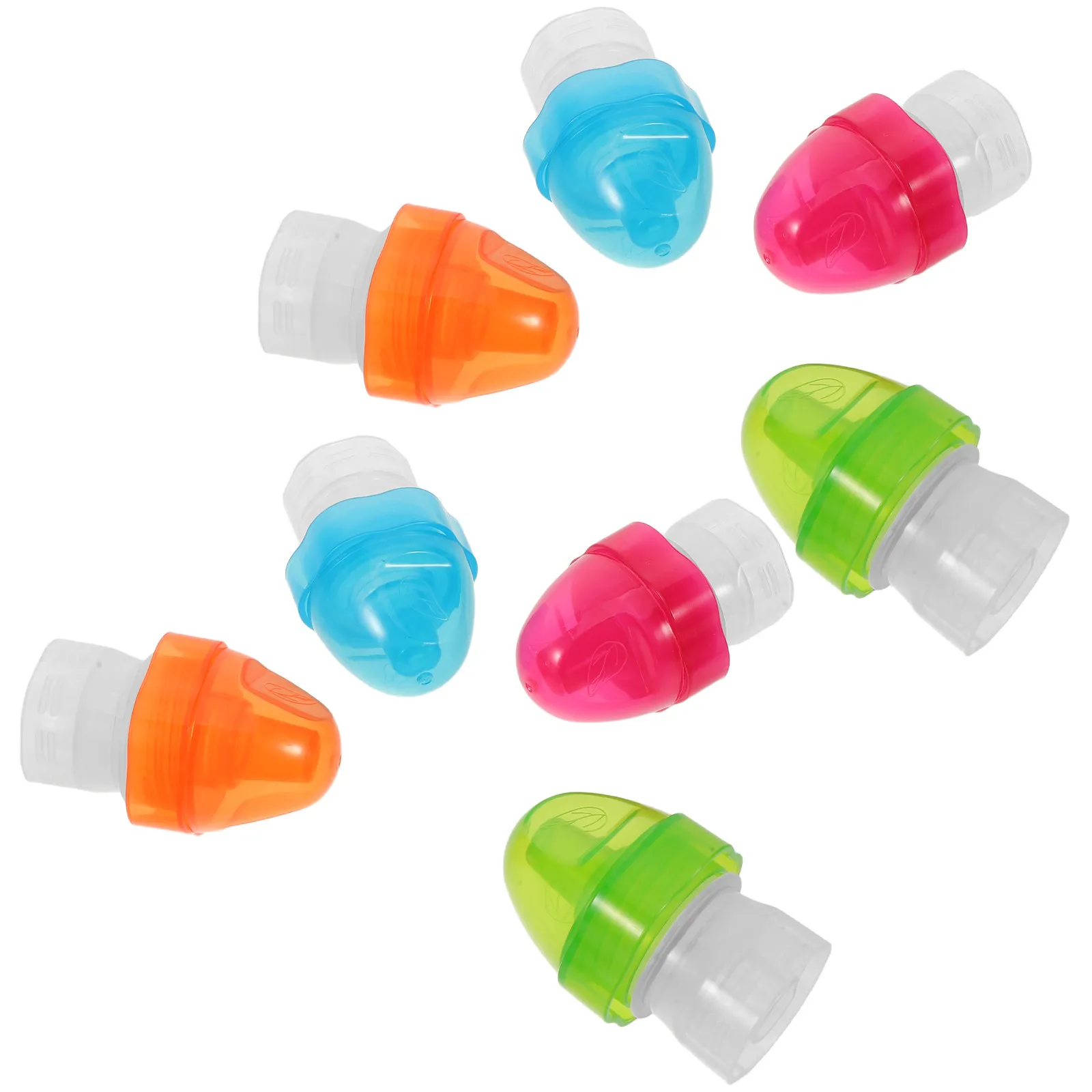 8Pcs Baby Bottle Cap Adapter No Spill Leakproof Toddler Drinking Cup Conversion Spout Reusable Water Bottle 2.8cm