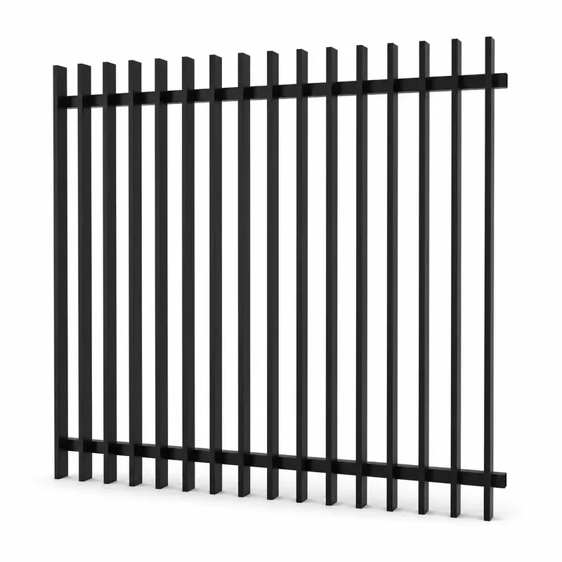 Black/White Aluminum Powder Coated Welded Slat Fencing Panels Outdoor Garden Privacy Rust Free 6ft 5ft Blade Fence Panels