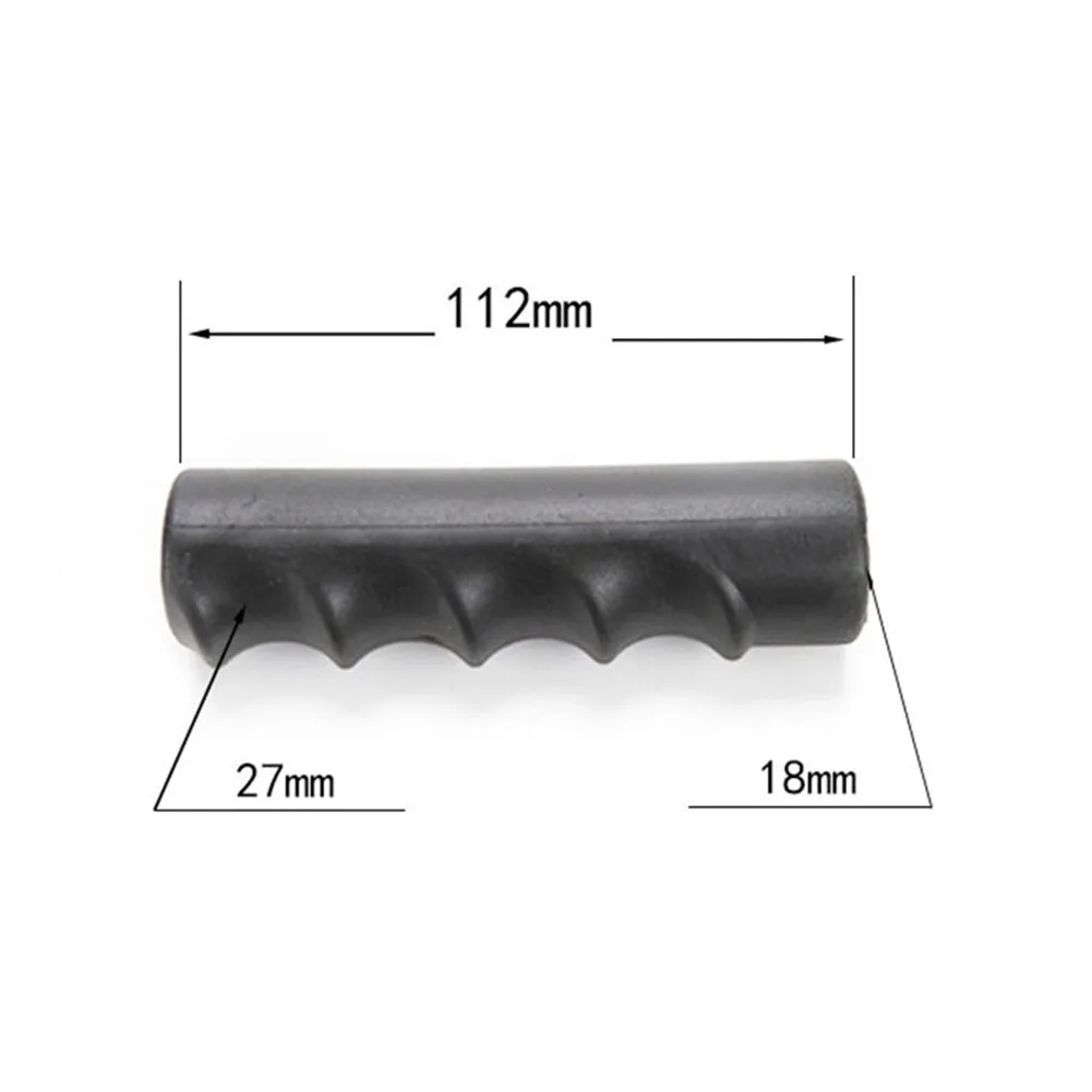 2 Pack Rubber Handle Covers for Round Wheelbarrow Tubes with Fingerprint for Secure Grip and Enhanced Handling