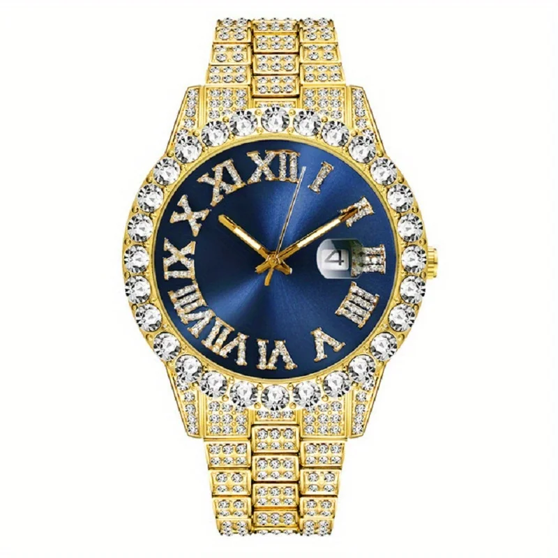 Rhinestone Decor Quartz Watch Casual Waterproof Analog Dress Watch, Gift For Mother's Day Valentine's Day