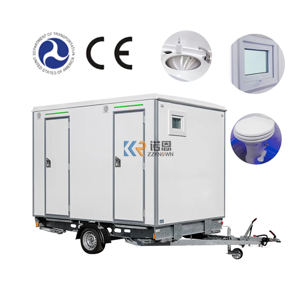 

Outdoor Luxury Toilet Trailer China Portable Toilet Mobile Trailer Portable Outdoor 23468 Rooms Can Be Customized