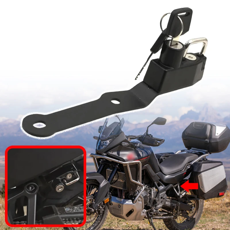 

XL 750 Motorcycle Accessories Helmet Lock Anti-theft Security Mount Hook Lock Fit For Honda XL750 TRANSALP Transalp750 2023-2025