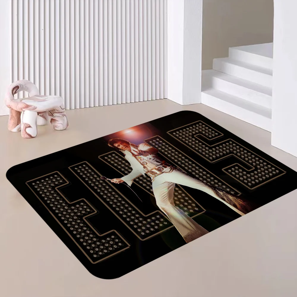 Elvis Presley Floor Mat Anti-slip Absorb Water Long Strip Cushion Bedroon Mat Alfombra