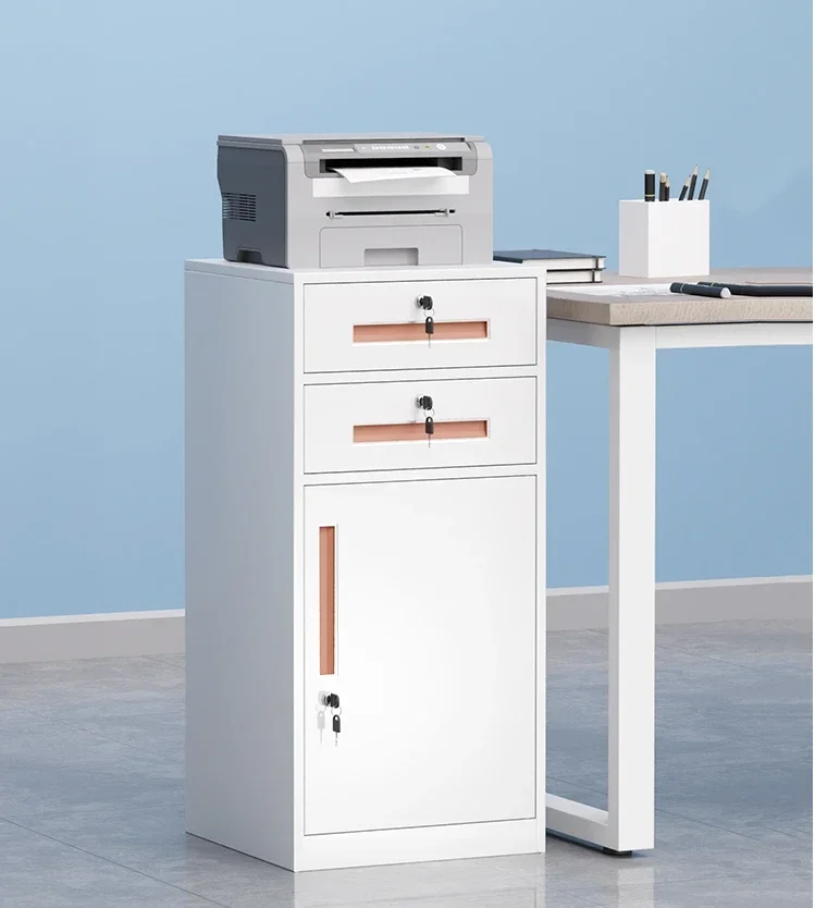 

Office metal file cabinet, bedside low cabinet, storage, information with lock, drawer, storage