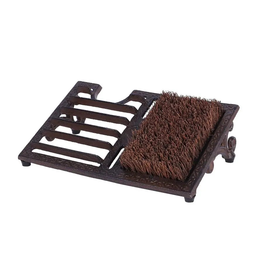 

Boot Brush Scraper Outdoor, Cast Iron, Heavy Duty, Angled, Boot Cleaner Brush Outdoor Heavy Duty, Shoe Scrubber Mat for Entrywa
