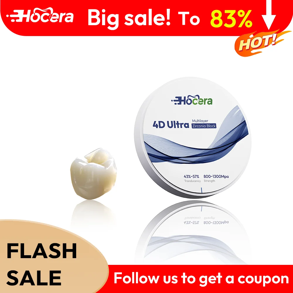 

Многослойный циркониевый диск Hocera, 98 мм, 8-слойный блок CAD CAM с открытой системой для изготовления короночного моста в стоматологической лаборатории