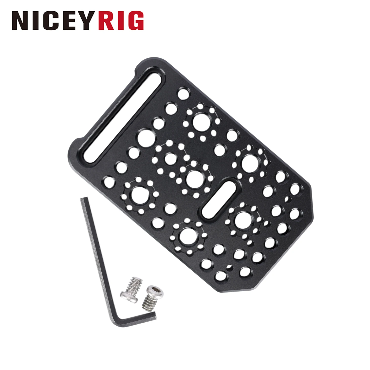 

Niceyrig Cheese Plate Compatible For Sony FX3/ FX30/ BMPCC 6K Pro Shoulder 15MM Rails Support with 1/4 &3/8 Arri Locating Holes