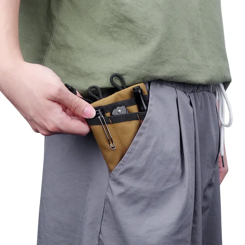 

Tactical EDC Molle Bag Mini Purse Card Key Case Front Pocket Purse Fanny Pack Camping Hike Hunting Coin Purse Hanging Bag
