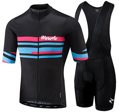 Imagen 2 del producto Conjunto de Jersey de Ciclismo Morvelo, Ropa de Ciclismo de verano, uniforme para bicicleta de montaña, Maillot, traje de Ciclismo para hombre 2024