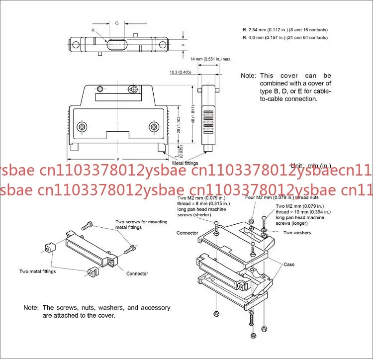 ขั้วต่อปลั๊ก PLC 48 พิน รุ่น FCN-360C048-B+FCN-361J048-AU