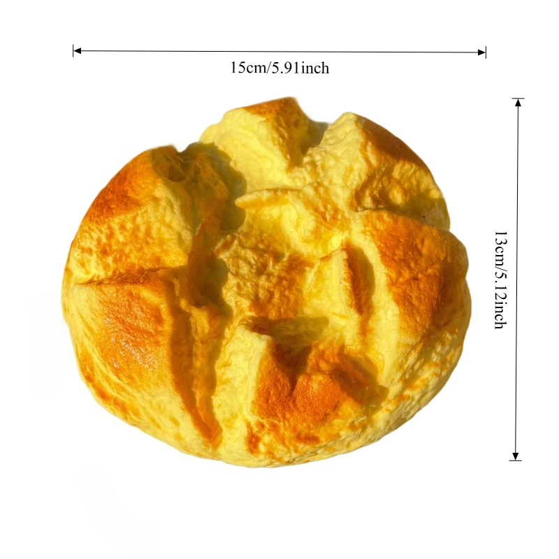大きなパイナップルパン型のスクイーズ玩具、超ソフトなミルクの香りのパン型フィジェット玩具、ゆっくり戻るリアルなパン型感覚玩具、子供と大人向け