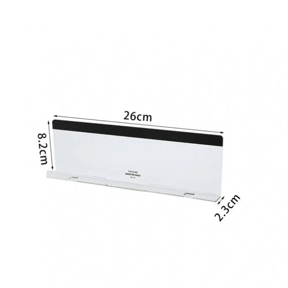 Transparente Multifuncional Desk Organizer, Monitor, Mensagem, Memo Board, Notes Board, Minimalismo Desktop Storage